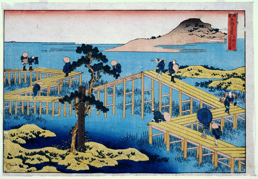 Ancient View of Yatsuhashi in Mikawa Province (Mikawa no Yatsuhashi no kozu)